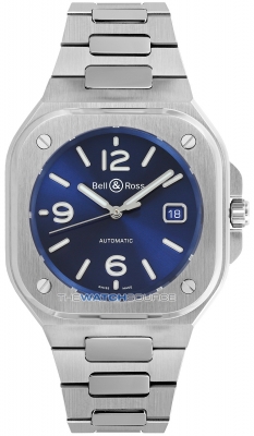 Buy this new Bell & Ross BR 05 Automatic 40mm BR05A-BLU-ST/SST mens watch for the discount price of £4,399.00. UK Retailer.